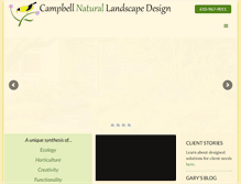 Tablet Screenshot of campbelllandscape.com